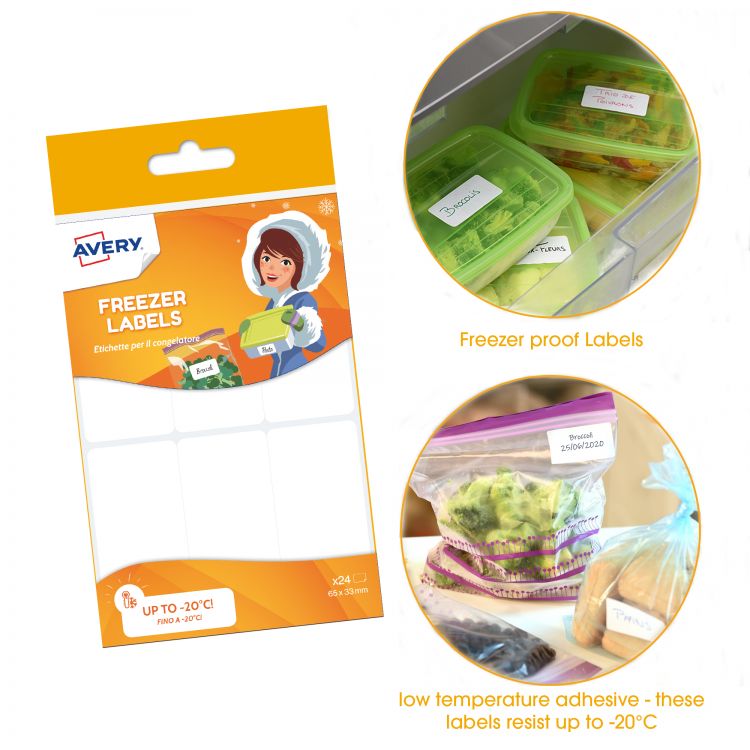 Avery CONG24 63.5 mm x 33 mm freezer-proof Labels - Image 2
