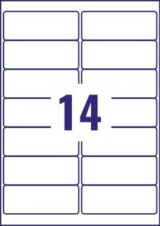 Avery MP7163-40 99.1 x 38.1mm Permanent Multipurpose Labels 40 Sheets - 14 Labels per sheet thumbnail 1