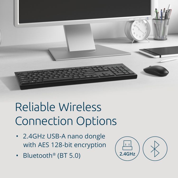 Kensington K75560UK KM270 EQ Rechargeable Wireless Desktop Set - Image 2