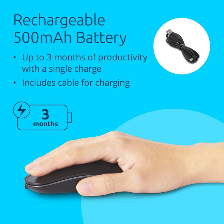 Kensington MY230 EQ Rechargeable Wireless Mouse - Midsize - Image 2