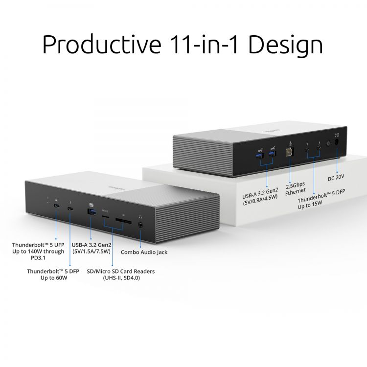 Kensington SD5000T5 EQ Thunderbolt 5 Triple 4K Docking Station - Image 2