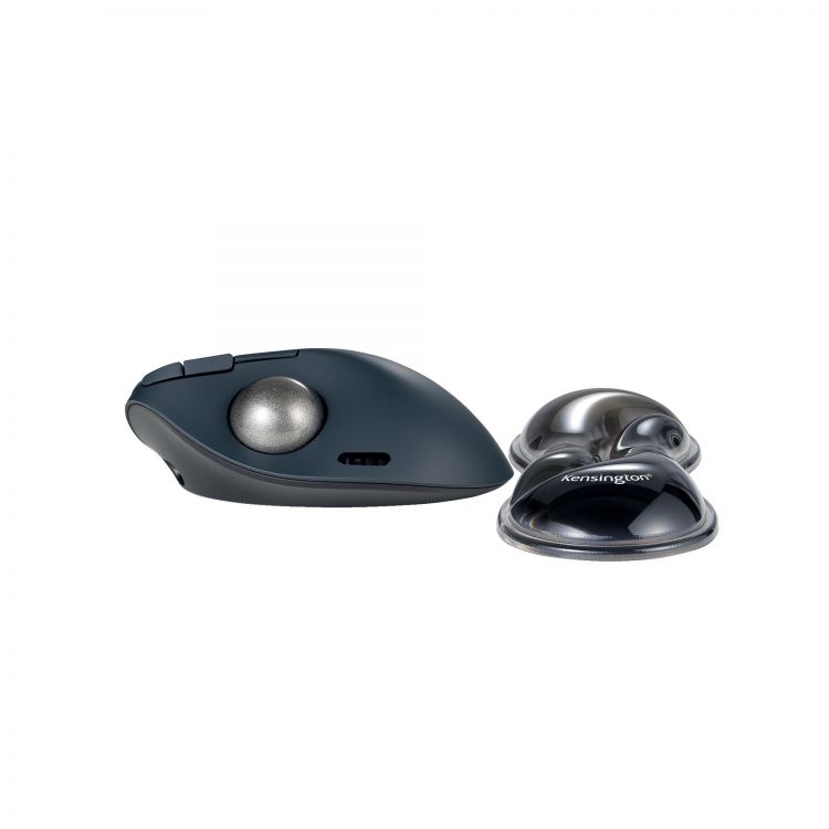 Kensington K62438WW Slim Duo Gel Mouse Trackball Grey Wrist Rest - Image 8