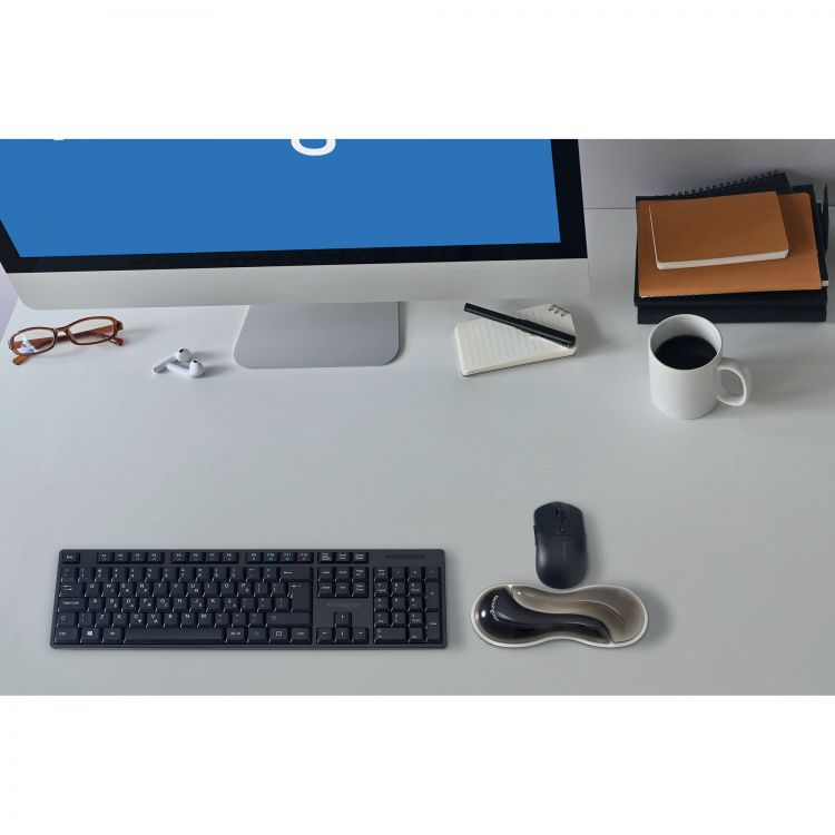 Kensington K62438WW Slim Duo Gel Mouse Trackball Grey Wrist Rest - Image 9