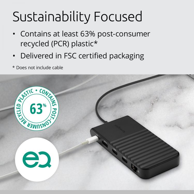 Kensington UH1500P EQ USB-C 5Gbps Triple Video Driverless Mobile Dock