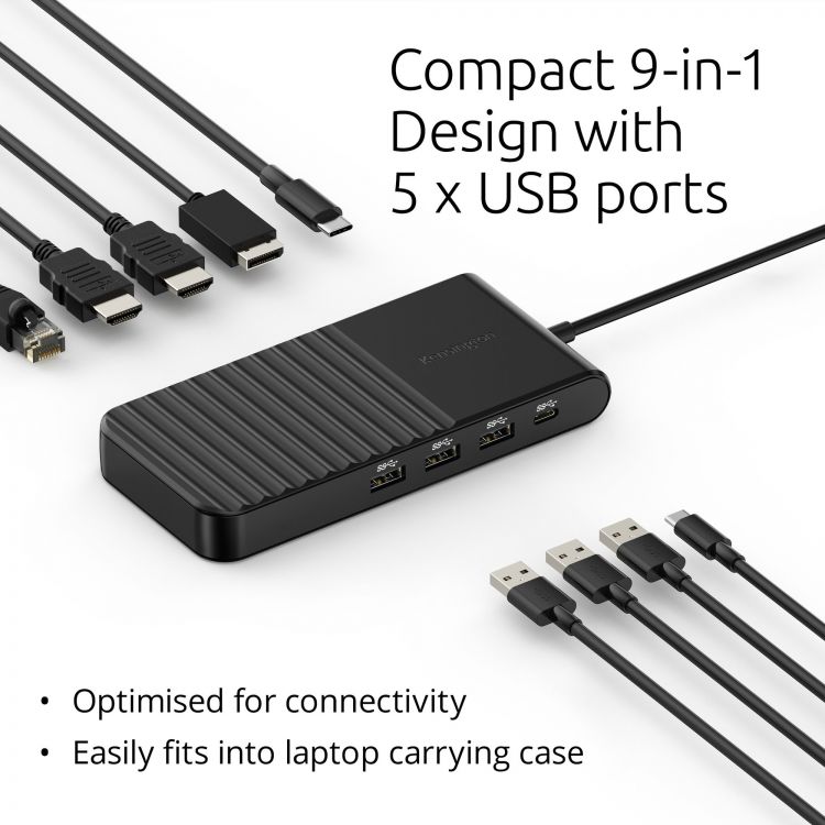Kensington UH1500P EQ USB-C 5Gbps Triple Video Driverless Mobile Dock - Image 2