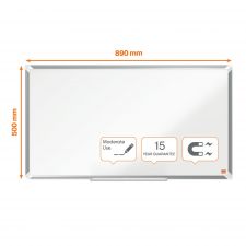 Nobo Premium Plus Widescreen Steel Magnetic Whiteboard 890x500mm thumbnail 6