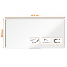 Nobo Premium Plus Enamel Magnetic Whiteboard 1800x900mm thumbnail 4