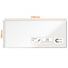 Nobo Premium Plus Enamel Magnetic Whiteboard 2700x1200mm thumbnail 1