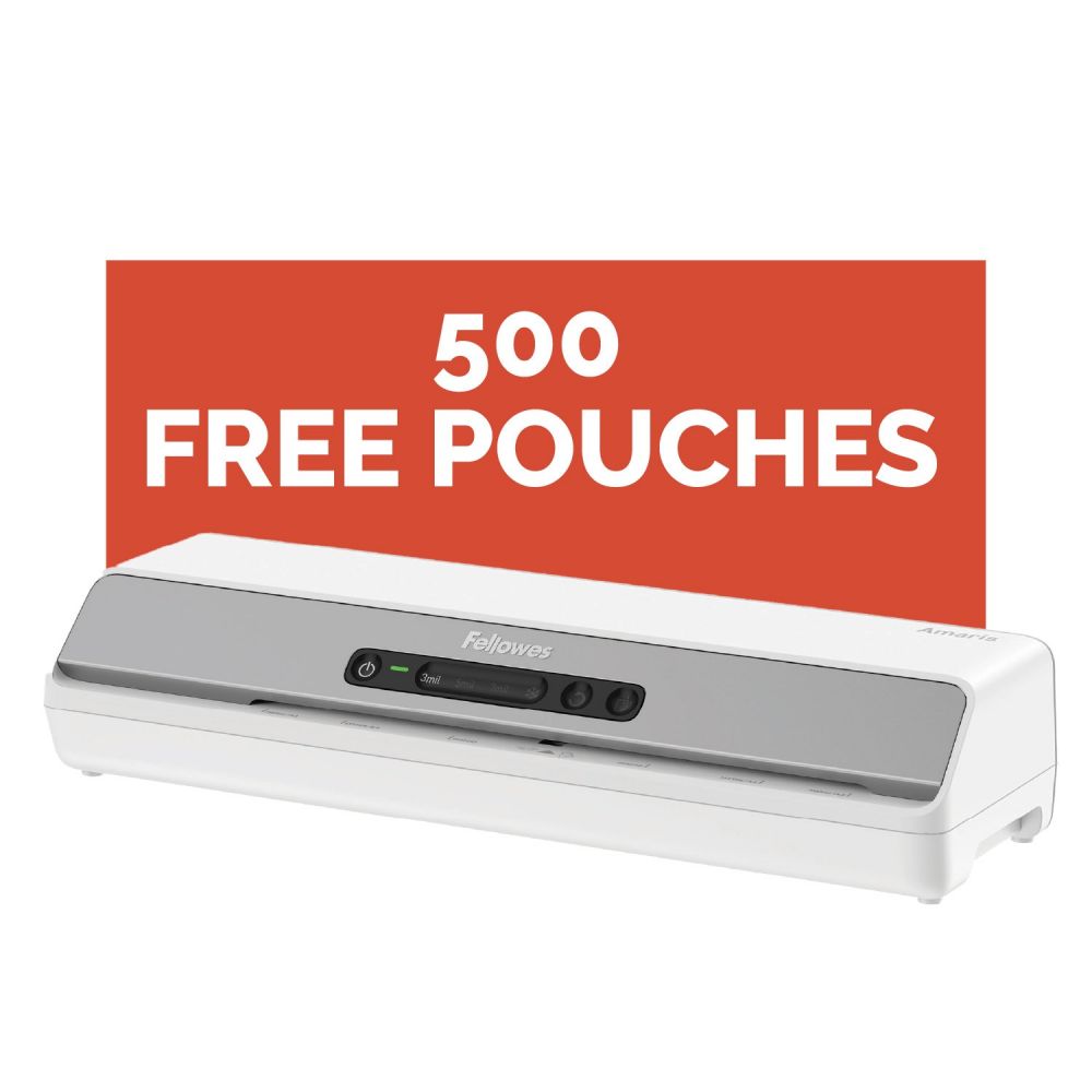 Fellowes Amaris A3 Laminator +500 FREE A4 POUCHES