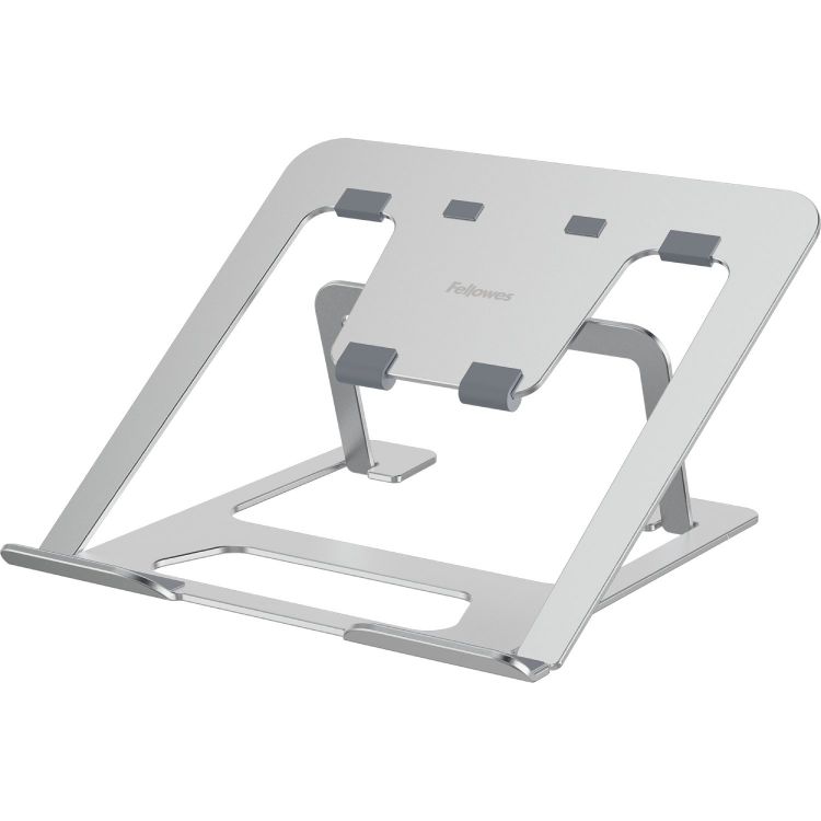 Fellowes Adjustable Laptop Riser Alumia Portable Laptop Stand Silver