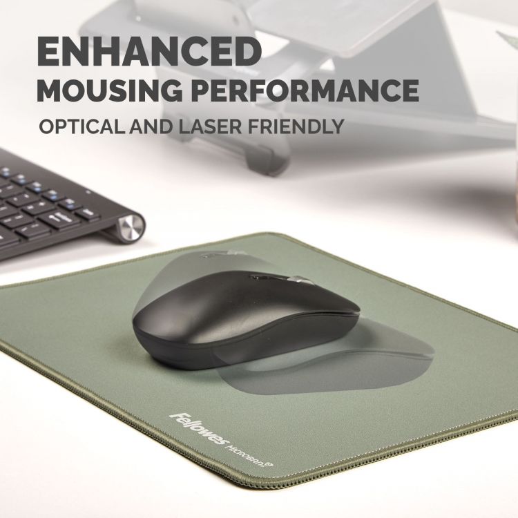 Fellowes Breyta XL Mousepad with Antibacterial Protection Sage - Image 3