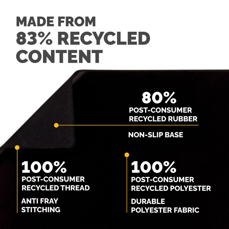 Fellowes Breyta Desk Mat with Antibacterial Protection Black - Image 6