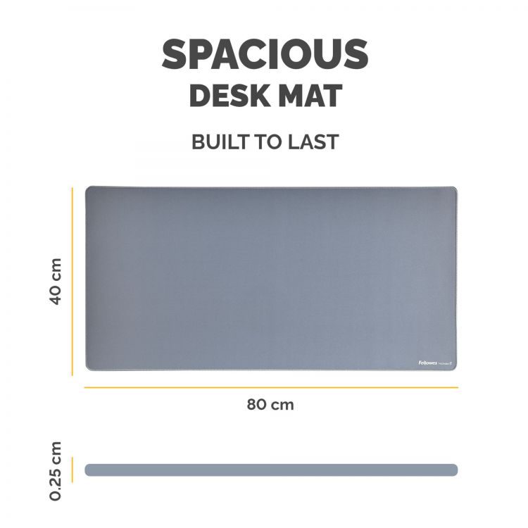 Fellowes Breyta Desk Mat with Antibacterial Protection Marine - Image 2