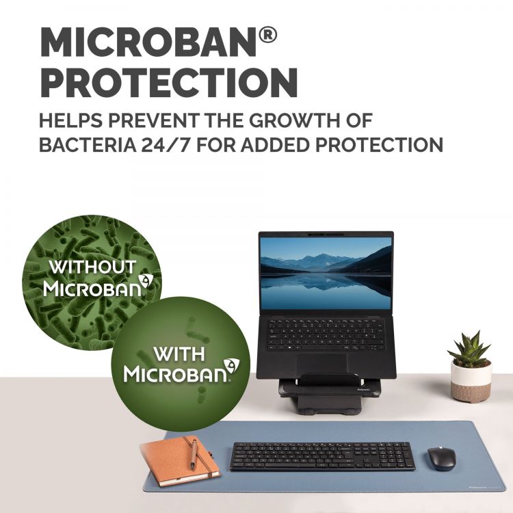 Fellowes Breyta Desk Mat with Antibacterial Protection Marine - Image 5