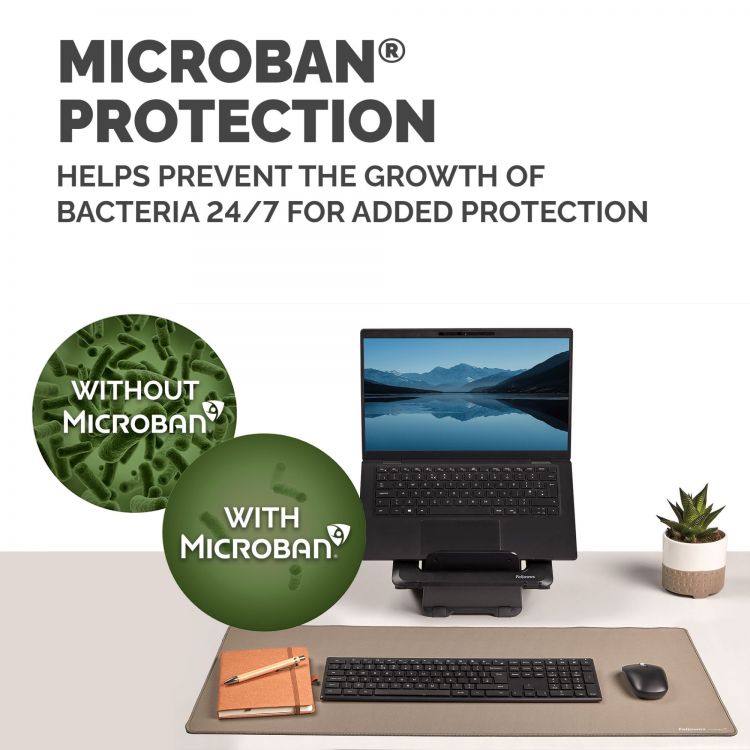 Fellowes Breyta Desk Mat with Antibacterial Protection Sand - Image 5