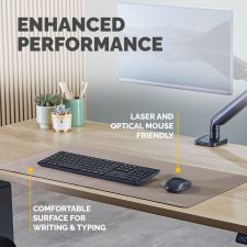 Fellowes Breyta Desk Mat with Antibacterial Protection Sand thumbnail 4