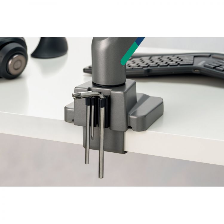 Kensington K58272WW SmartFit Dual Monitor Arm with Crossbar and Handle - Image 6