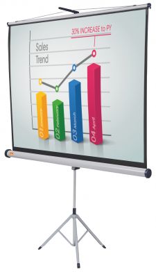 Nobo 1902395 1500 x 1138mm Tripod Mounted Projection Screen thumbnail 3