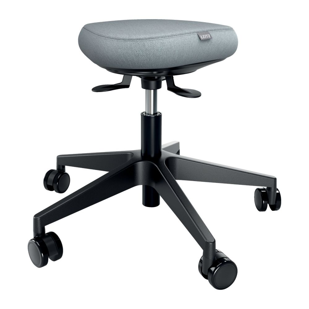 Leitz Ergo Active Sitting Stool with Wheels and Wobble Comfort Seat