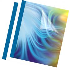 Fellowes 53176 3mm Prestige Thermal Binding Cover - Blue thumbnail 1