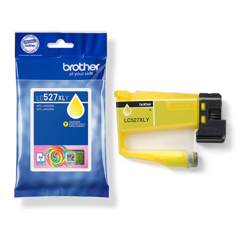 Brother LC527XLY High Yield Yellow Ink Cartridge