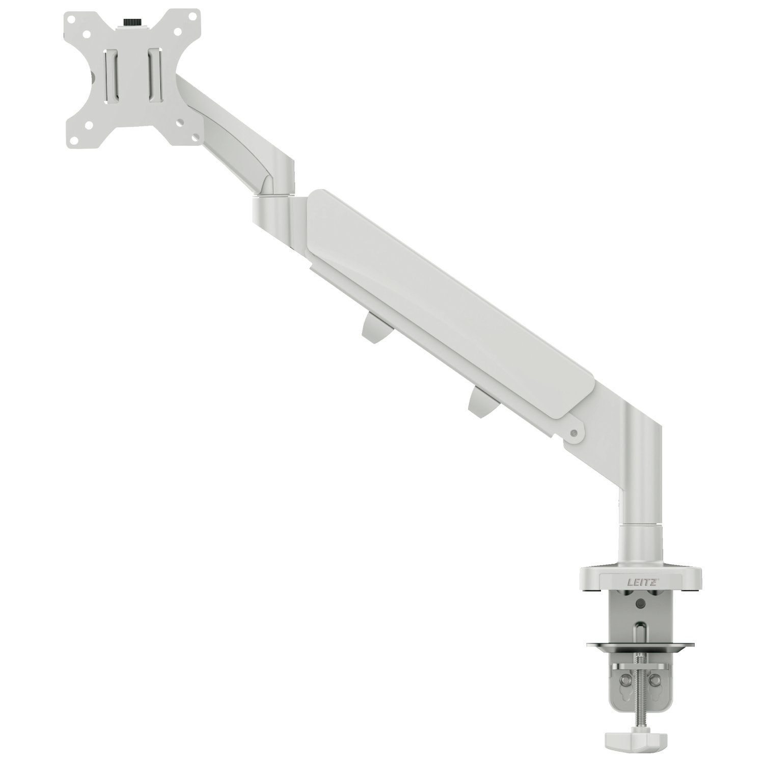 Leitz Ergo Space Saving Single Monitor Arm Light Grey