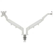 Leitz Ergo Space Saving Dual Monitor Arm Light Grey thumbnail 1