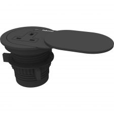 Fellowes Power Spot with 1 x Power Socket & 1 USB C Black thumbnail 1