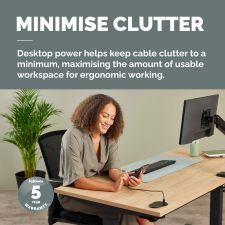 Fellowes Power Spot with 1 x Power Socket & 1 USB C Black thumbnail 6