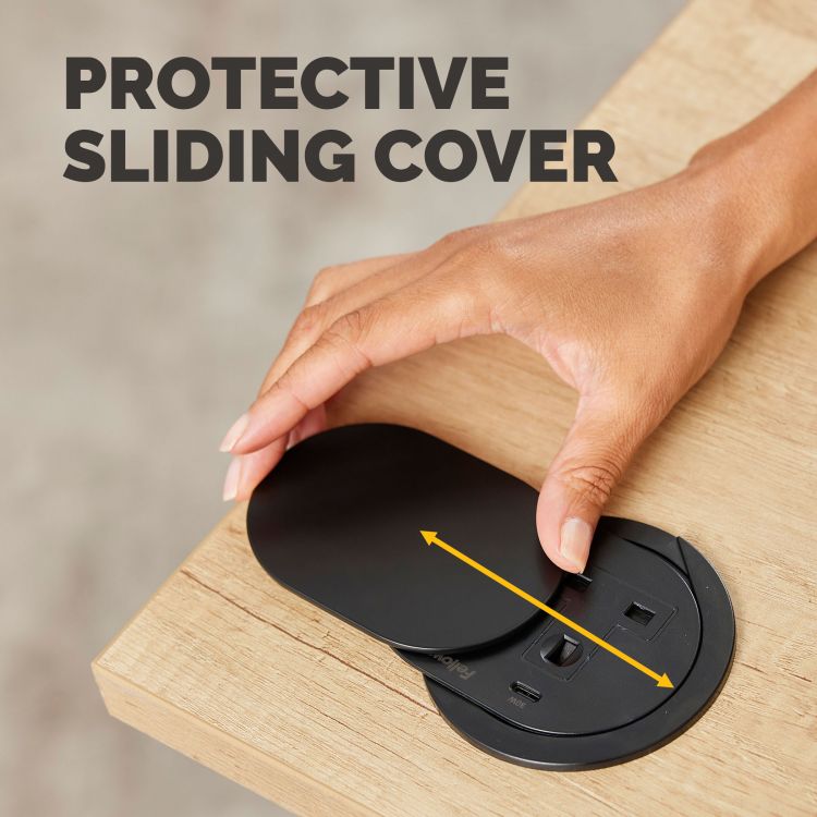 Fellowes Power Spot with 1 x Power Socket & 1 USB C Black - Image 5