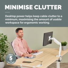 Fellowes Power Spot with 1 x Power Socket & 1 USB C White thumbnail 7