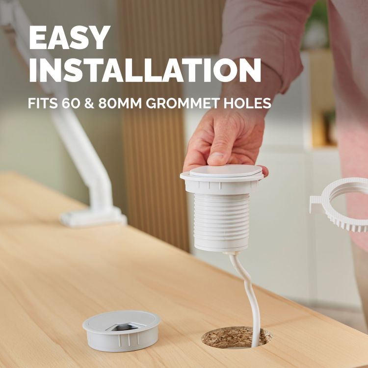 Fellowes Power Spot with 1 x Power Socket & 1 USB C White - Image 4