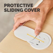 Fellowes Power Spot with 1 x Power Socket & 1 USB C White thumbnail 5