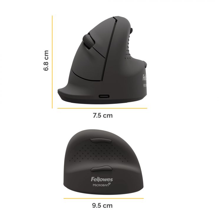 Fellowes Vertical Mouse Breyta Plus+ Vertical Mouse Right Handed Small - Image 3