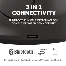 Fellowes Vertical Mouse Breyta Plus+ Vertical Mouse Left Handed Medium thumbnail 6