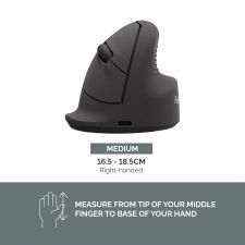 Fellowes Breyta Vertical Mouse with Antibacterial Protection Right Handed Medium thumbnail 4