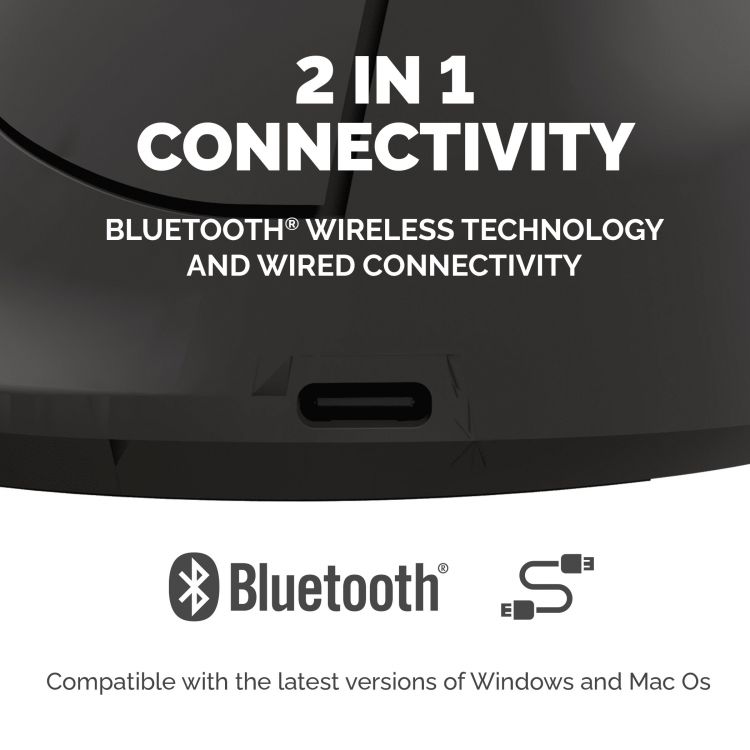 Fellowes Breyta Vertical Mouse with Antibacterial Protection Right Handed Medium - Image 6