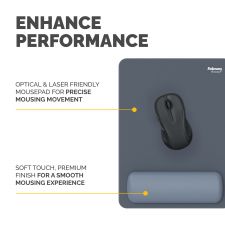 Fellowes Breyta XL Mousepad Wrist Rest Marine thumbnail 4