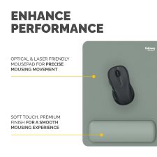 Fellowes Breyta XL Mousepad Wrist Rest Sage thumbnail 3
