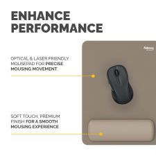 Fellowes Breyta XL Mousepad Wrist Rest Sand thumbnail 3