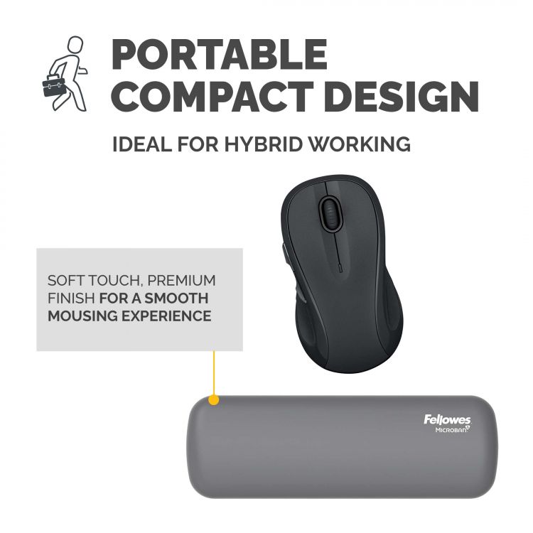 Fellowes Breyta Palm Rest Grey - Image 3