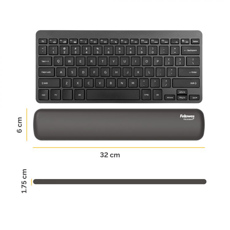 Fellowes Breyta Compact Keyboard Wrist Rest Black - Image 6