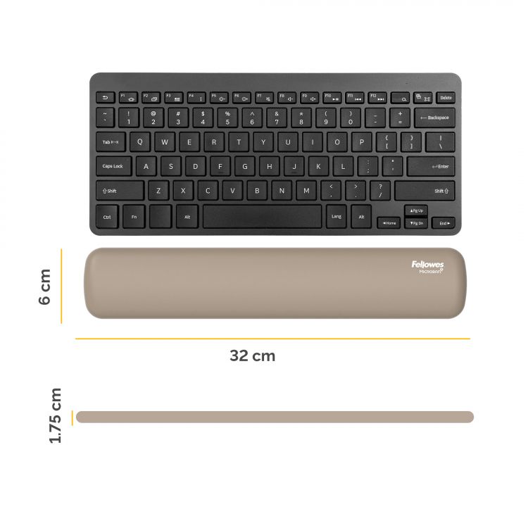 Fellowes Breyta Compact Keyboard Wrist Rest Sand - Image 5