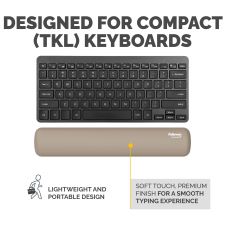 Fellowes Breyta Compact Keyboard Wrist Rest Sand thumbnail 4