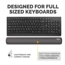 Fellowes Breyta  Keyboard Wrist Rest Black thumbnail 5
