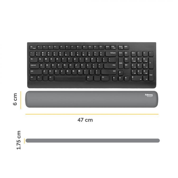 Fellowes Breyta  Keyboard Wrist Rest Grey - Image 5