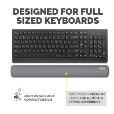 Fellowes Breyta  Keyboard Wrist Rest Grey thumbnail 6