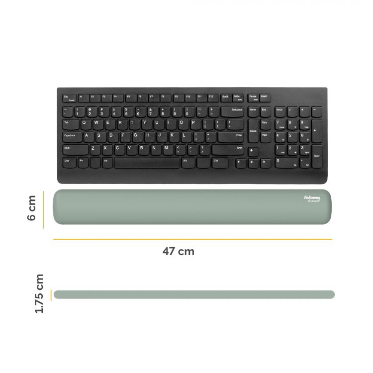 Fellowes Breyta  Keyboard Wrist Rest Sage - Image 5