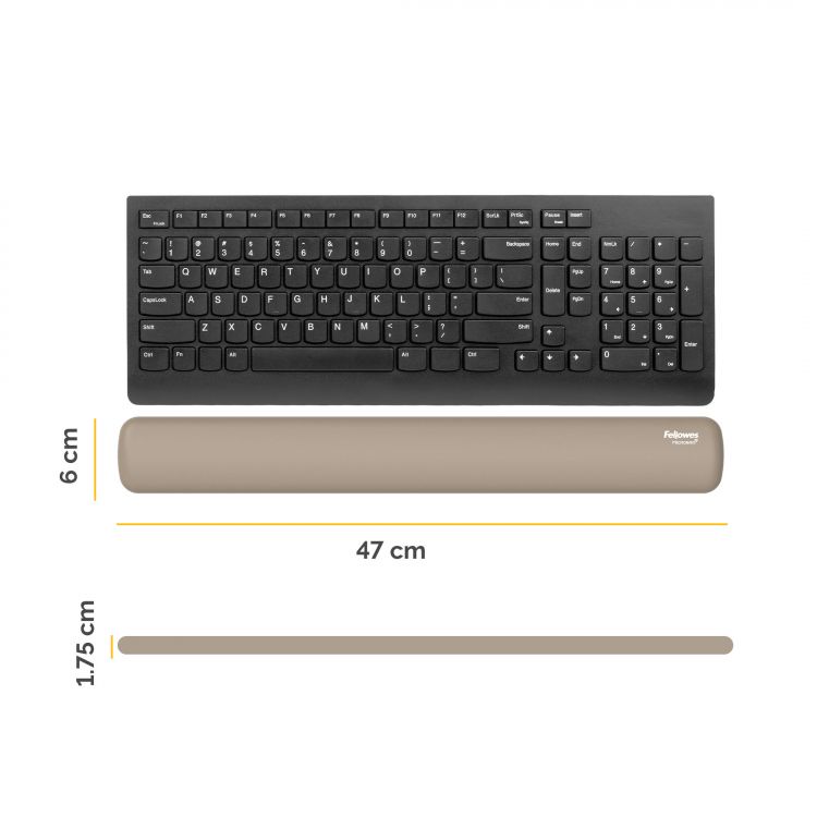Fellowes Breyta  Keyboard Wrist Rest Sand - Image 6
