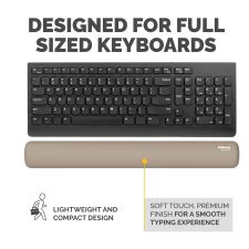 Fellowes Breyta  Keyboard Wrist Rest Sand thumbnail 5